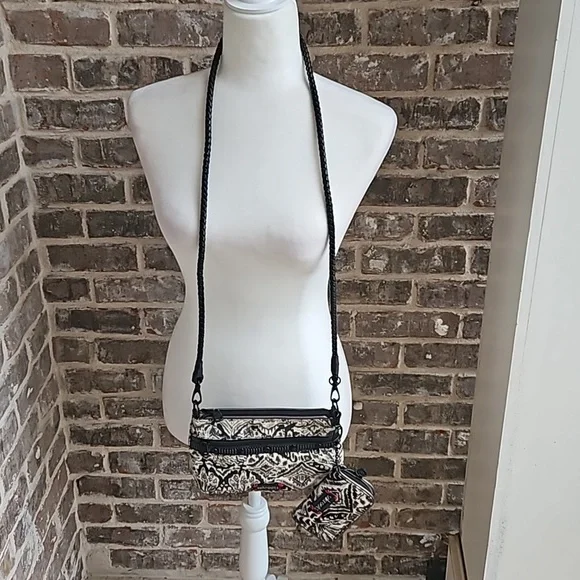 Saks Roots 2 in 1 Crossbody and Wallet with Rope Strap Bag - Picture 3 of 9